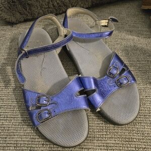 Blue Strappy Sandals